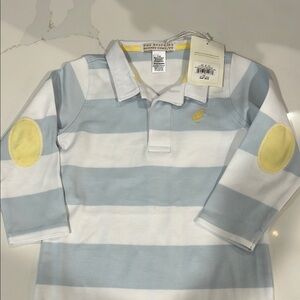 The Beaufort Bonnet Company Blue and White Polo Shirt